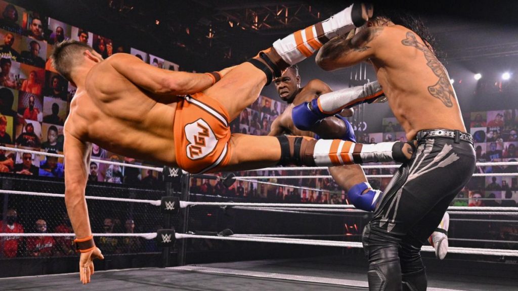 Johnny Gargano vs Leon Ruff vs Damian Priest NXT Takeover Wargames 2020 WWE