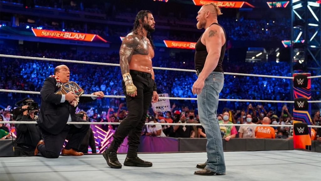 Roman Reigns Brock Lesnar WWE Summerslam 2021