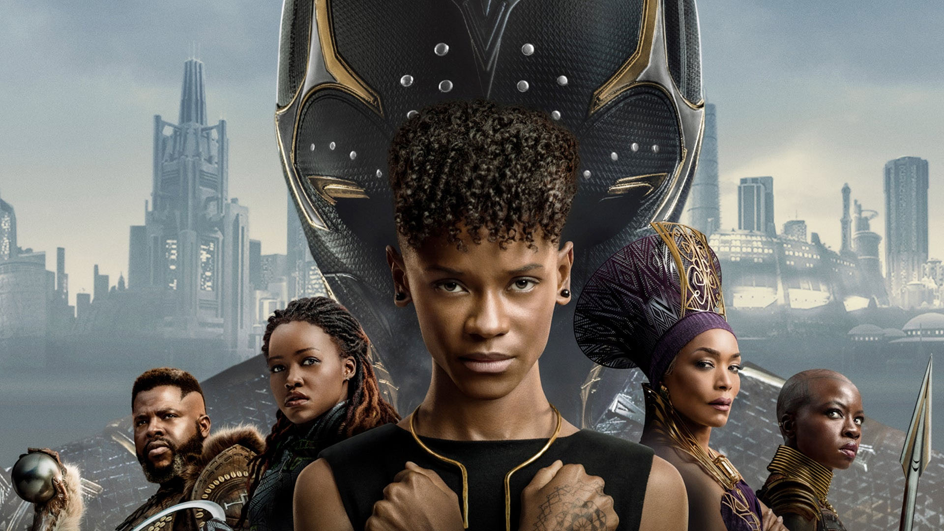 Letitia Wright Angela Bassett Tenoch Huerta Mejía Danai Gurira Lupita Nyong'o Winston Duke Marvel Studios Black Panther: Wakanda Forever