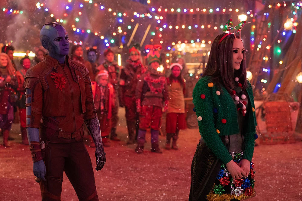Pom Klementieff Karen Gillan Marvel Studios Guardians of the Galaxy Holiday Special