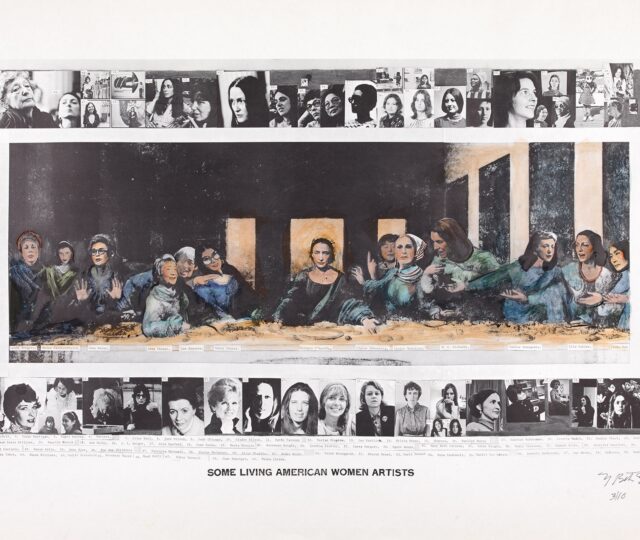 Mary Beth Edelson, Some Living American Women Artists / Last Supper, 1972