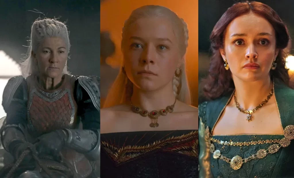 Lady Rhaena Targaryen, Princess Rhaenyra Targaryen, Alicent Hightower | Mashable India