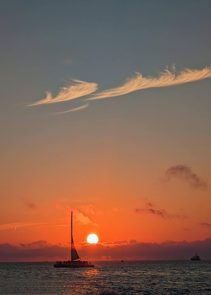 Figure 13: The view of the sunset at Mallory Square. Photo credit: Jafrul Islam Rajon.